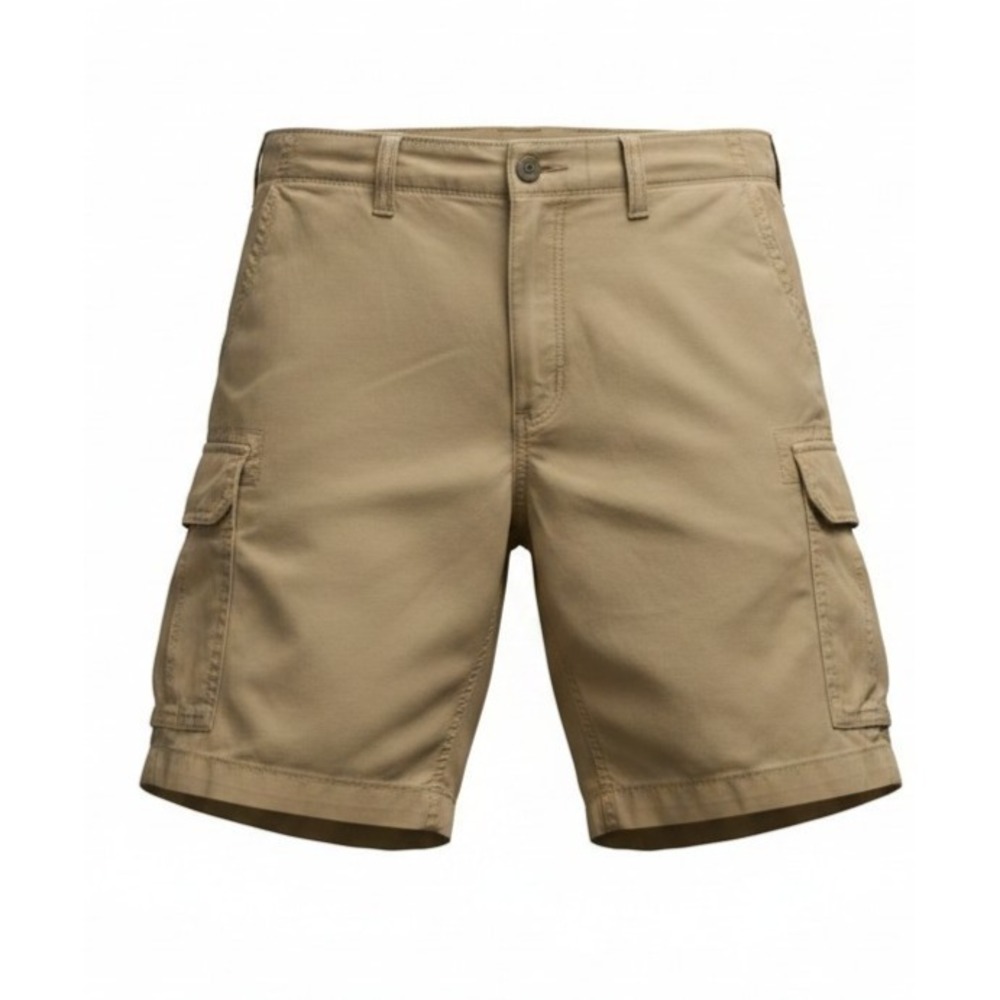 The Foundry Supply Co. Men's Khaki Cargo Shorts Size 48 100% Cotton Workwear